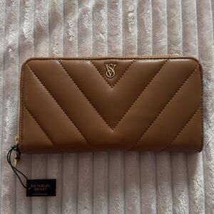 Victoria's Secret Brown Chevron Wallet